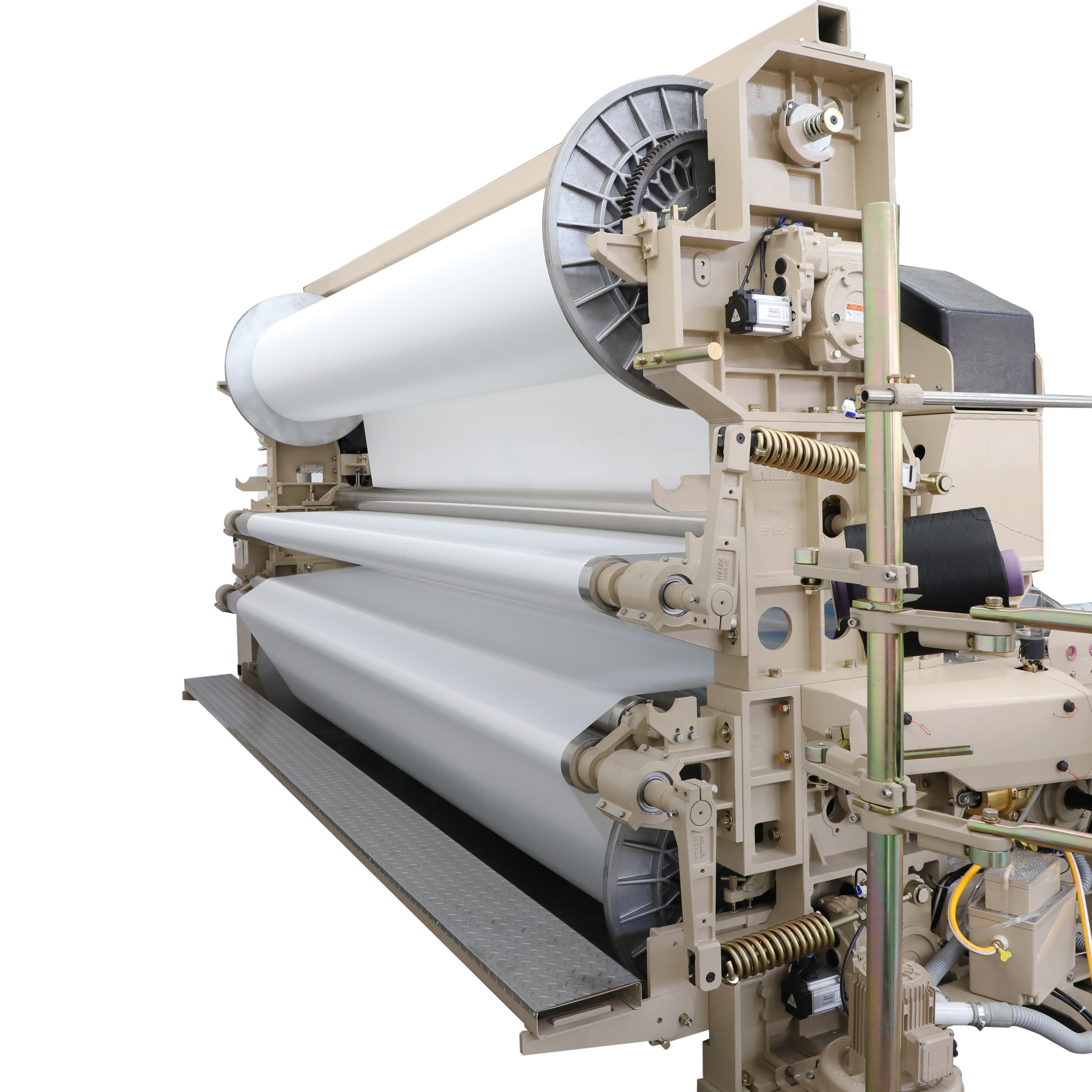 كيفية ضبط نظام سحب اللحمة لنول نفاث الماء؟